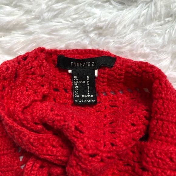 Forever21 Crochet Lace-Up Crop Top - Picture 7 of 7